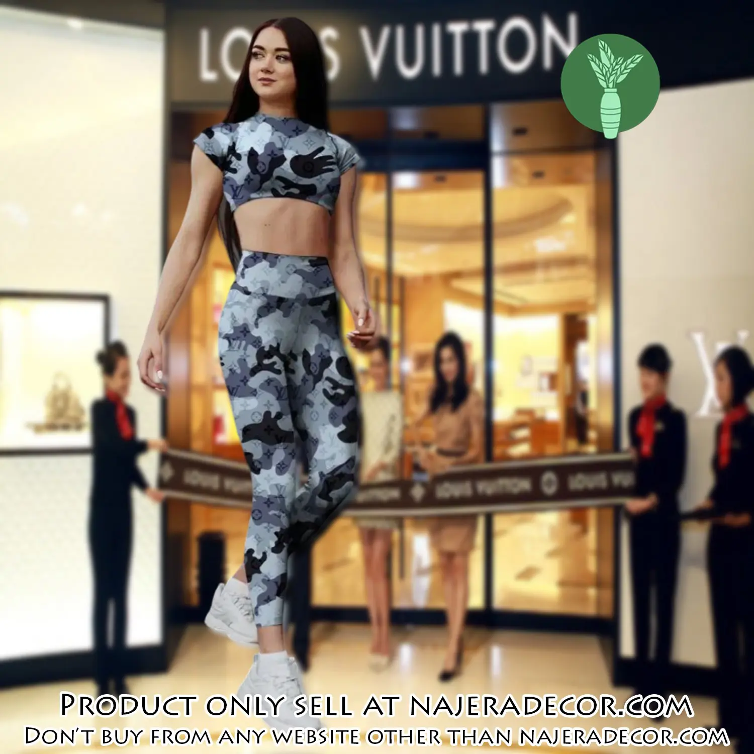 Louis vuitton luxury sportwear combo luxury brand crop top tshirt and legging for women ctl1042 njr3355584